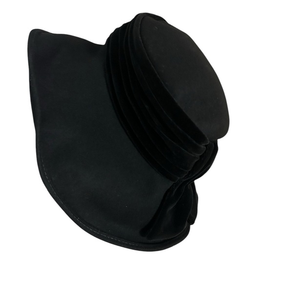 Eric Javits velvet vintage hat with wire brim in excellent vintage condition - Picture 12 of 14